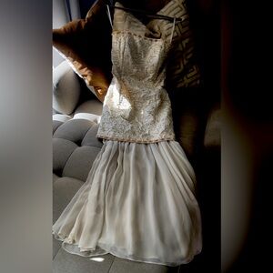 Gorgeous tea length dress for a summer soirée, formal event